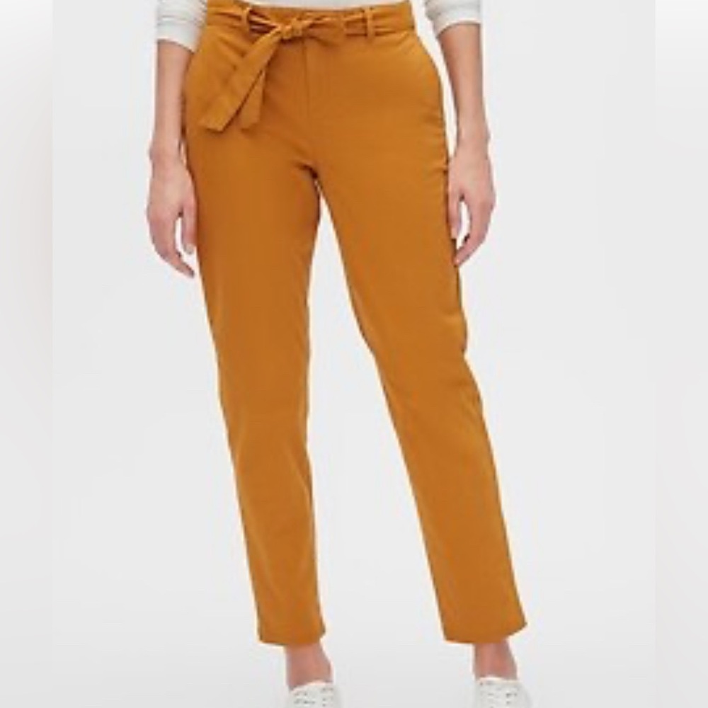 Banana Republic Ochre Tie-Waist Trousers